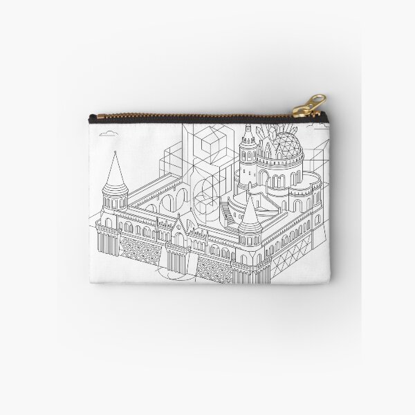 Item preview, Budapest Hungary Line Art Skyline Coordinates designed and sold by OzzFrequency.