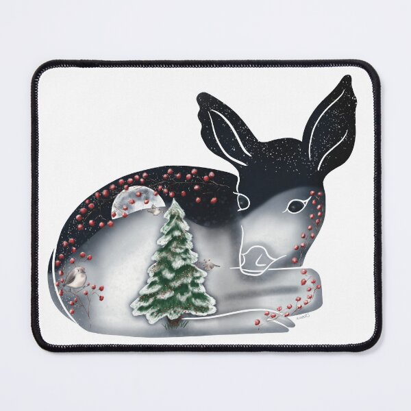 Item preview, Fawn and the Wishing Tree at Moonrise - Dark Sky (Quiet Magic of Nature Winter Series) designed and sold by Winooski Designs.