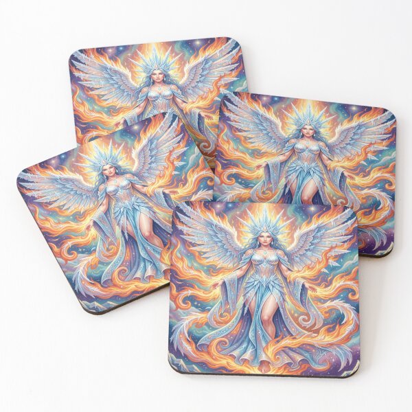 Item preview, Goddess of Ice and Fire – cosmic duality glow designed and sold by FotoworldEdel.
