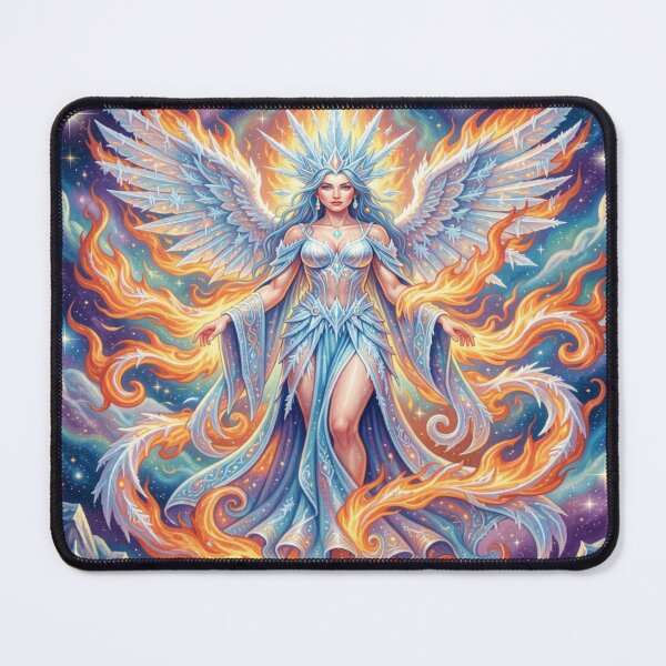 Item preview, Goddess of Ice and Fire – cosmic duality glow designed and sold by FotoworldEdel.