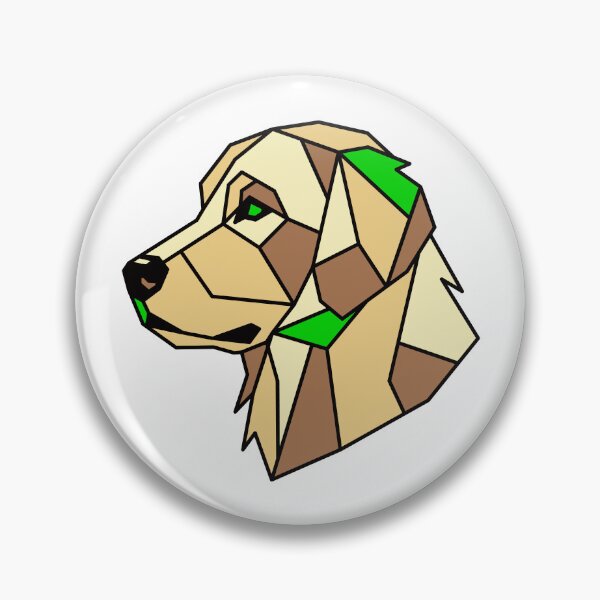 Item preview, Geometric Golden Retriever Dog designed and sold by AnimalsKnowAll.