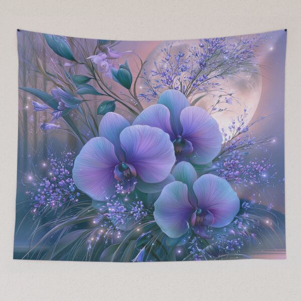 Item preview, Twilight Echoes of the Indigo Orchid designed and sold by bloorose.