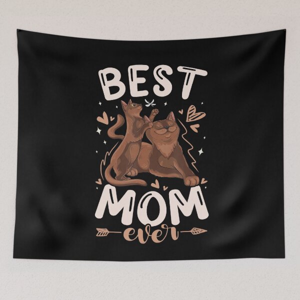 Item preview, Best Cat Mom Ever – Cute Brown Cat and Playful Kitten designed and sold by NoeValdric.