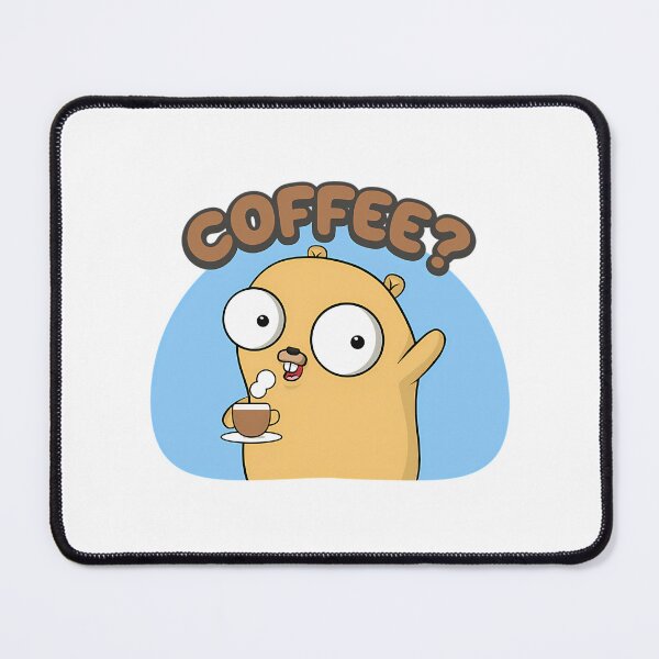 Item preview, Golang Gopher Offering A Cup Of Coffee designed and sold by ForRealSerial.