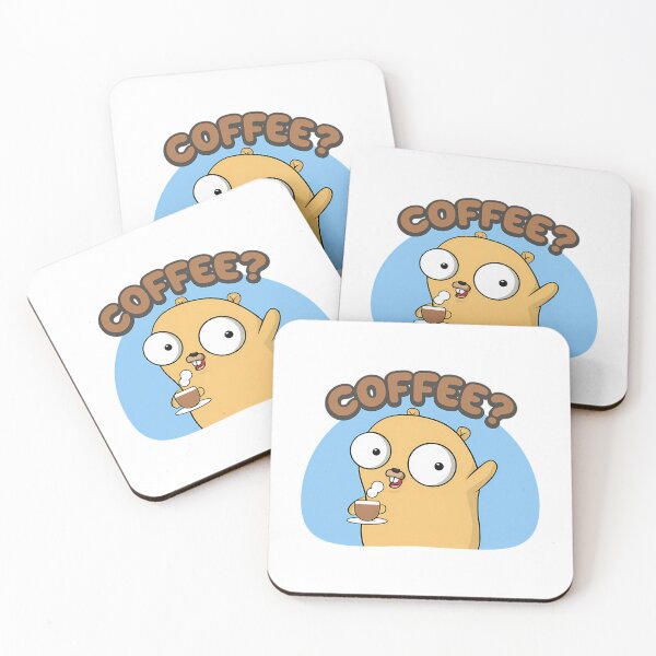 Item preview, Golang Gopher Offering A Cup Of Coffee designed and sold by ForRealSerial.