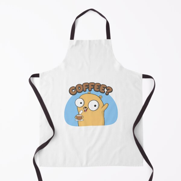 Item preview, Golang Gopher Offering A Cup Of Coffee designed and sold by ForRealSerial.