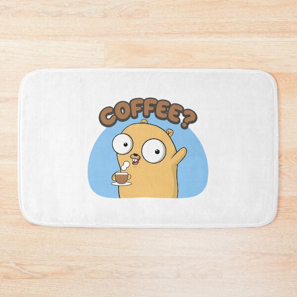 Item preview, Golang Gopher Offering A Cup Of Coffee designed and sold by ForRealSerial.