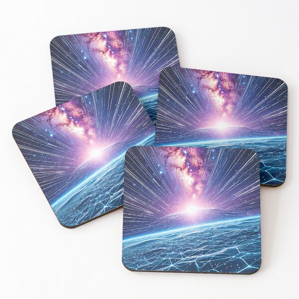Item preview, Cyber Cosmic Horizon - Digital Grid & Space Burst Phone Case designed and sold by CuteSlothWorld.