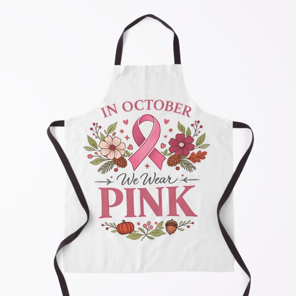 Item preview, In October We Wear Pink Vector T-Shirt Design - Breast Cancer Awareness Floral Ribbon Graphic designed and sold by Rabu10.