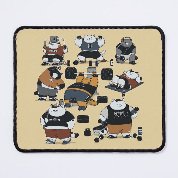 Item preview, Cat Gym - Chonky Workout Energy designed and sold by OohMyHoomies.
