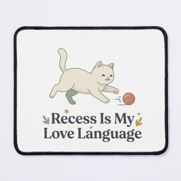 Item preview, Recess Is My Love Language - Cat Design designed and sold by RunningWhiskers.