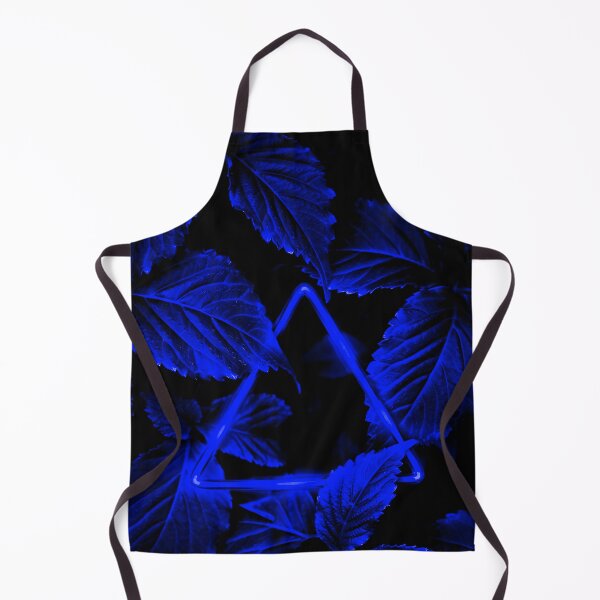 Item preview, Neon Blue Triangle in Deep Blue Leaves designed and sold by Exodoi.