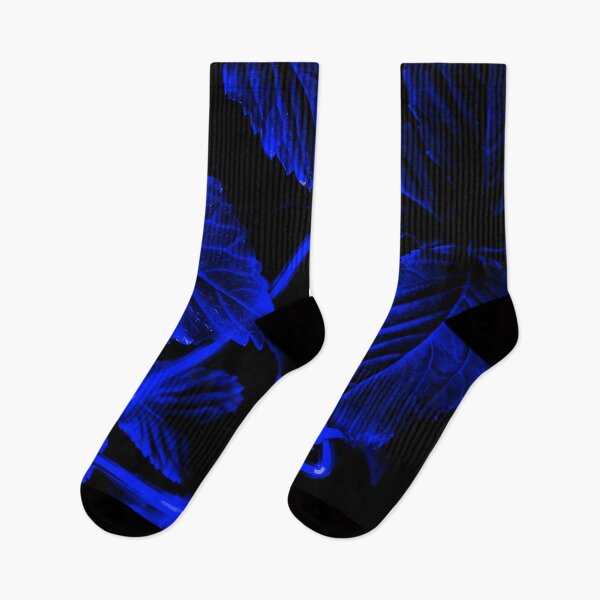 Item preview, Neon Blue Triangle in Deep Blue Leaves designed and sold by Exodoi.