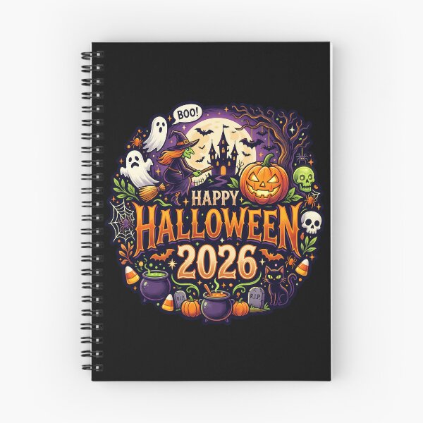 Item preview, Happy Halloween 2026 Cute Witch Pumpkin Ghost Sticker Design designed and sold by DarkOriginArts.