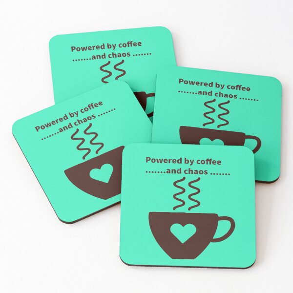 Item preview, Powered By Coffee And Chaos Trendy Mom Life designed and sold by MariaPCMaria.