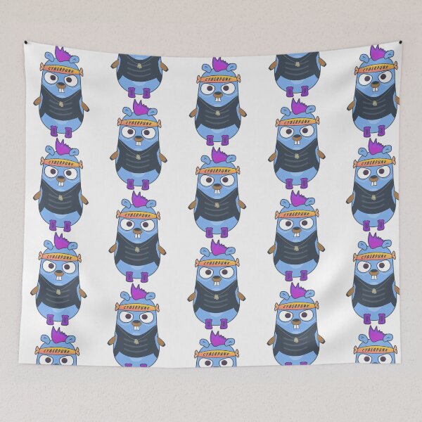 Item preview, Golang Gopher Punk Style designed and sold by ForRealSerial.