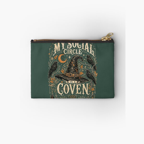 Item preview, My Social Circle Is My Coven,Witchy Raven Gothic Halloween Vintage designed and sold by ANTHAR.