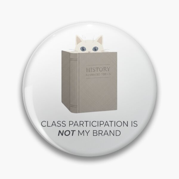 Item preview, Class Participation Is Not My Brand - Cat Design designed and sold by RunningWhiskers.
