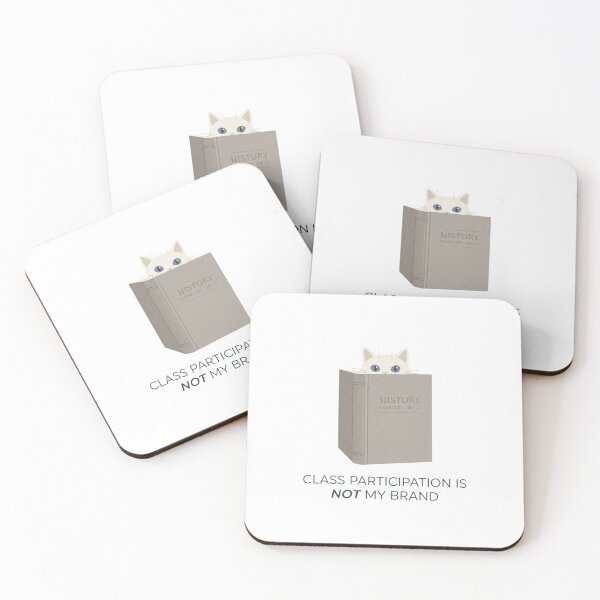 Item preview, Class Participation Is Not My Brand - Cat Design designed and sold by RunningWhiskers.