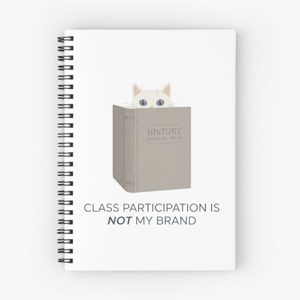 Item preview, Class Participation Is Not My Brand - Cat Design designed and sold by RunningWhiskers.