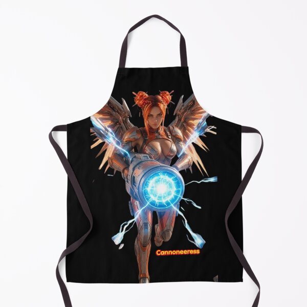Item preview, Cannoneeress Cyberpunk Sci-Fi Plasma Cannon Girl Art designed and sold by EvolutionMerch.