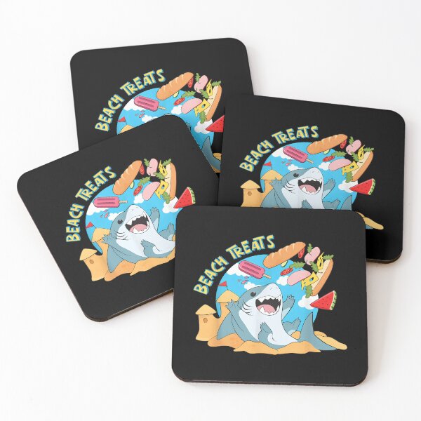 Aperçu de l'œuvre Adorables friandises de plage en forme de requin terrestre pour des vacances d'été amusantes créée et vendue par banhstudio.