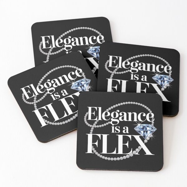 Item preview, Elegance Is a Flex. Luxury Diamond Fashion Quote designed and sold by Aarvya Fashion Club ( A.F.C ).