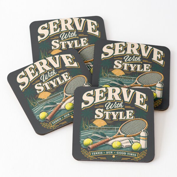 Item preview, Vintage Serve With Style Tennis designed and sold by VectorVortex.