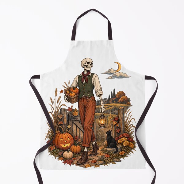Item preview, Halloween Skeleton Pumpkin Harvest Spooky Autumn designed and sold by OUICHA.