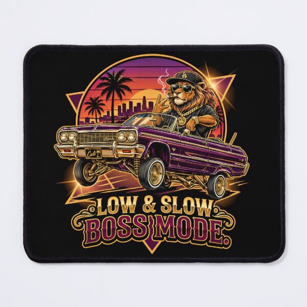 Item preview, Low & Slow Boss Fashion – Lion Lowrider California West Coast designed and sold by PLUSHIWORLDtm.