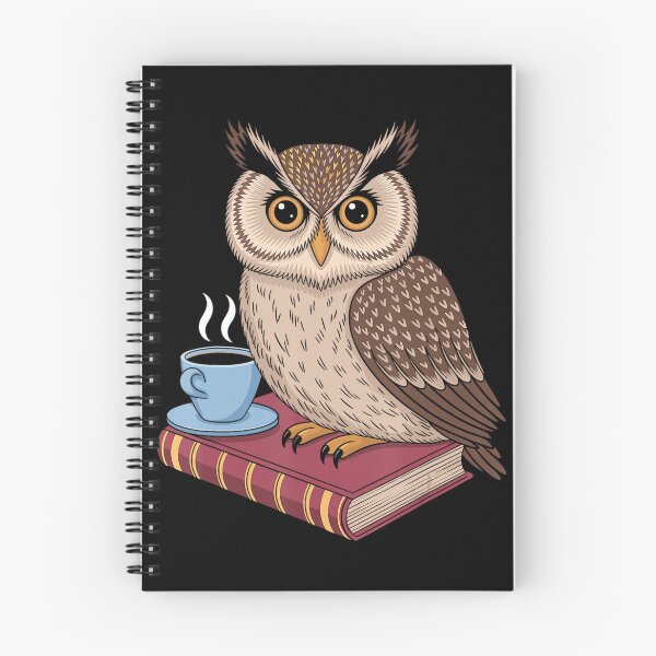 Item preview, Cute Reading Owl with Coffee and Book – Cozy Book Lover Art designed and sold by TadeoNivar.