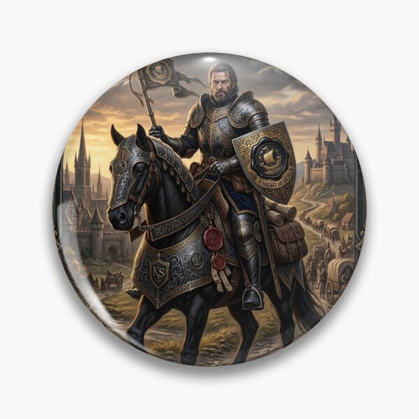 Item preview, Knight of Seals- tarot card designed and sold by Studio77-Gothic.