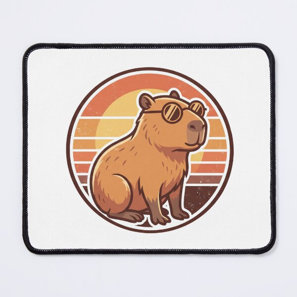 Item preview, Cool Capybara Vintage Retro Sunset Sunglasses designed and sold by pattman.