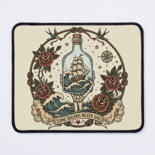 Item preview, The Ship Inside the Bottle – Vintage Nautical Tattoo designed and sold by Maria Garcia´s.