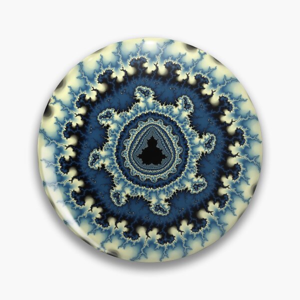Item preview, Blue Fractal Nebula Mandelbrot Art designed and sold by pinkal.