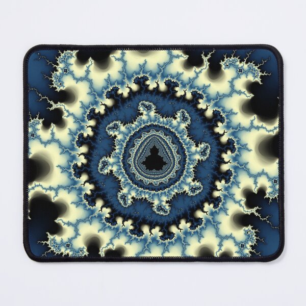 Item preview, Blue Fractal Nebula Mandelbrot Art designed and sold by pinkal.