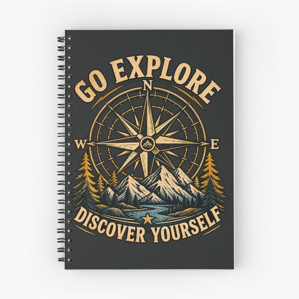 Item preview, Vintage Adventure Compass Mountain Explore — Discover Yourself designed and sold by FABIOLA1970.
