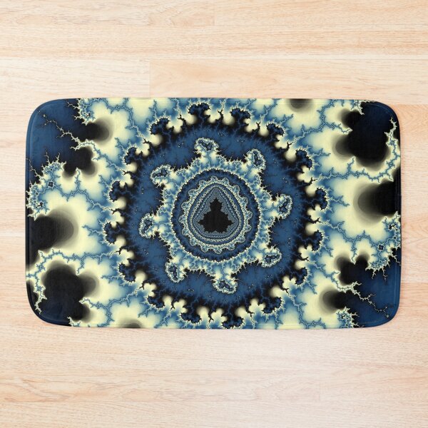 Item preview, Blue Fractal Nebula Mandelbrot Art designed and sold by pinkal.