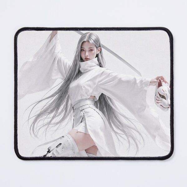 Item preview, White Cyber Samurai with Kitsune Mask designed and sold by Neo Edo Studio.