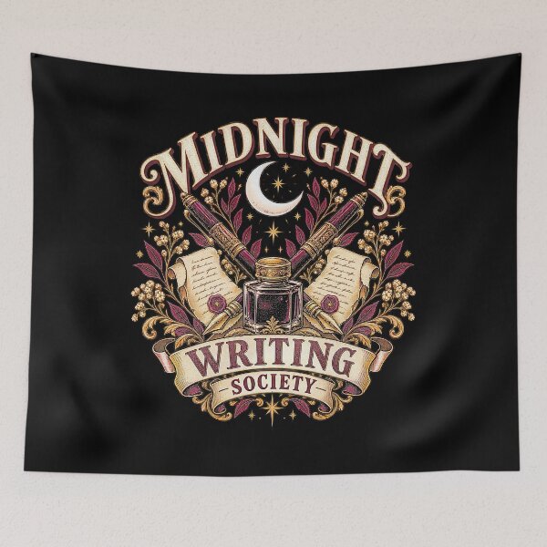 Item preview, Midnight Writing Society – Vintage Poetcore Writer Art designed and sold by Pietro Bari.