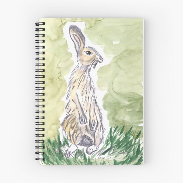 Artikelvorschau, Hase, Kohle & Grün Aquarell entworfen und verkauft von Anke‘s Bazaar.