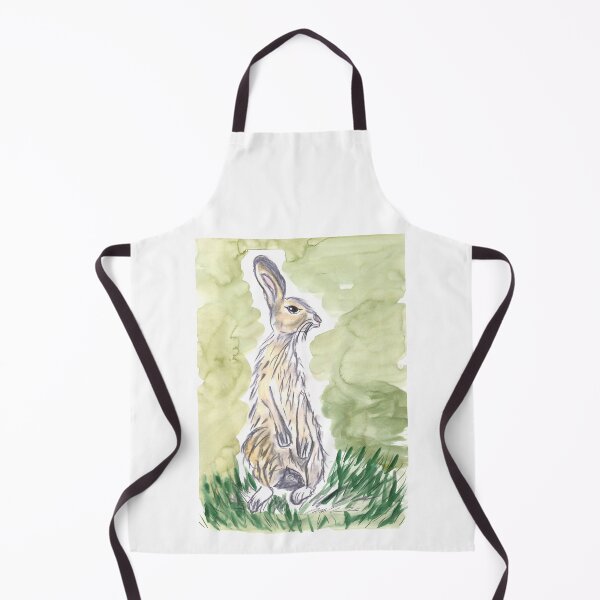 Artikelvorschau, Hase, Kohle & Grün Aquarell entworfen und verkauft von Anke‘s Bazaar.