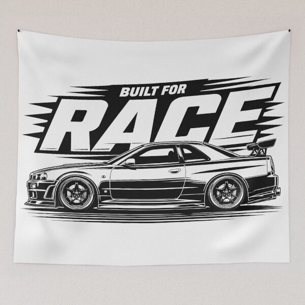 Item preview, Built For Race JDM Car Design designed and sold by WearTheVibe Store.