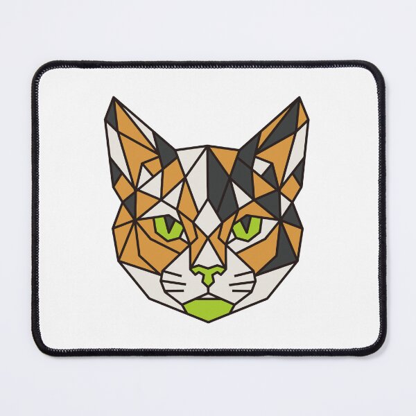 Item preview, Geometric Calico Cat designed and sold by AnimalsKnowAll.