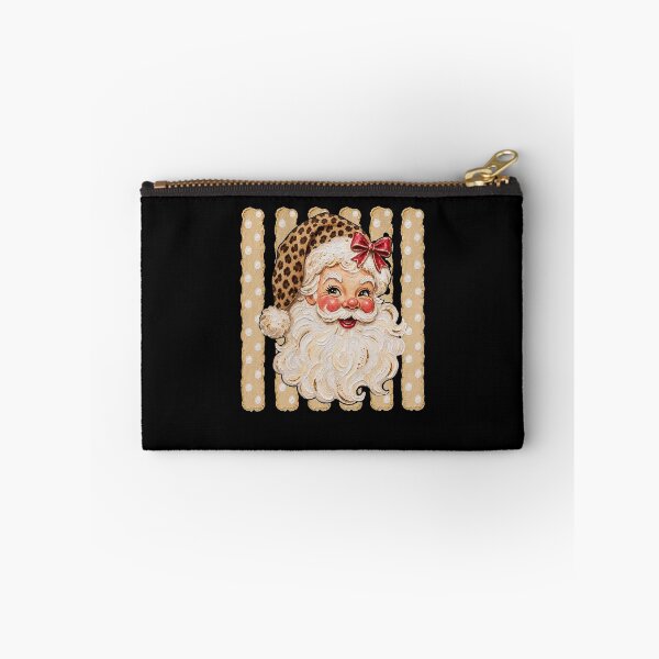 Item preview, Leopard Print Santa Vintage Christmas Art designed and sold by DarylPope.