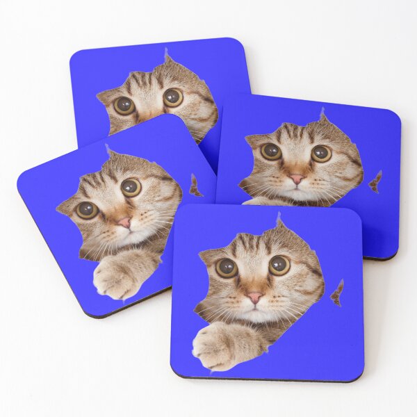 Item preview, Cute Cat Peeking Out Chill Funny Meme designed and sold by MariaPCMaria.