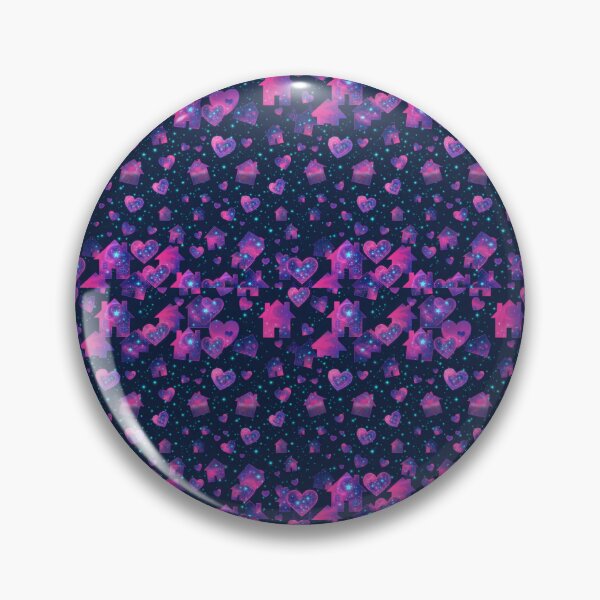 Item preview, Cosmic Hearts and Homes Neon Galaxy Pattern designed and sold by Azurart2.