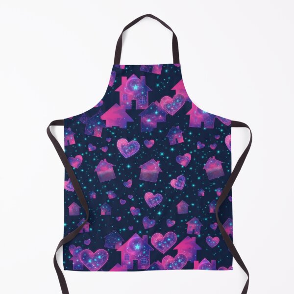 Item preview, Cosmic Hearts and Homes Neon Galaxy Pattern designed and sold by Azurart2.