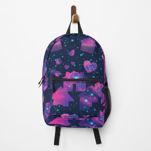 Item preview, Cosmic Hearts and Homes Neon Galaxy Pattern designed and sold by Azurart2.