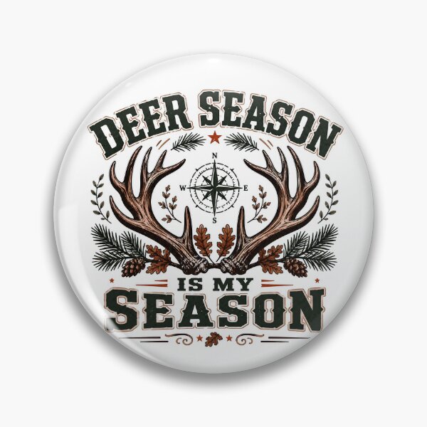 Item preview, Deer Season Is My Season Vector T-Shirt Design - Rustic Hunting Antlers Graphic designed and sold by Rabu10.